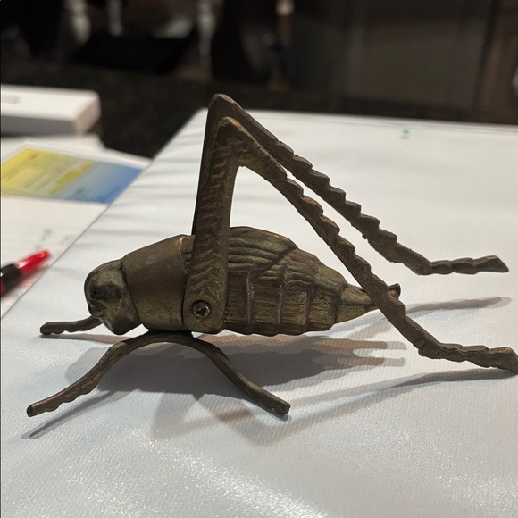 Unknown Other - VTG Large Brass Grasshopper; Missing antennae, Avant Garde, Collectible, Stylish